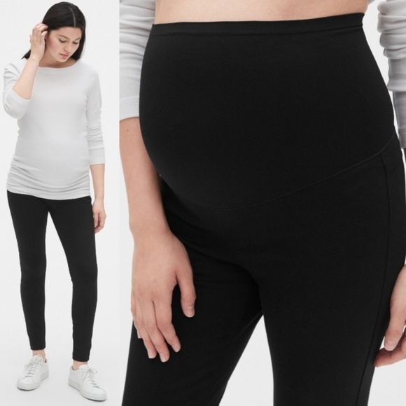 Gap Maternity Full Panel Skinny Ankle Stretch Ponte Lounge Activewear Leggings - Picture 2 of 15